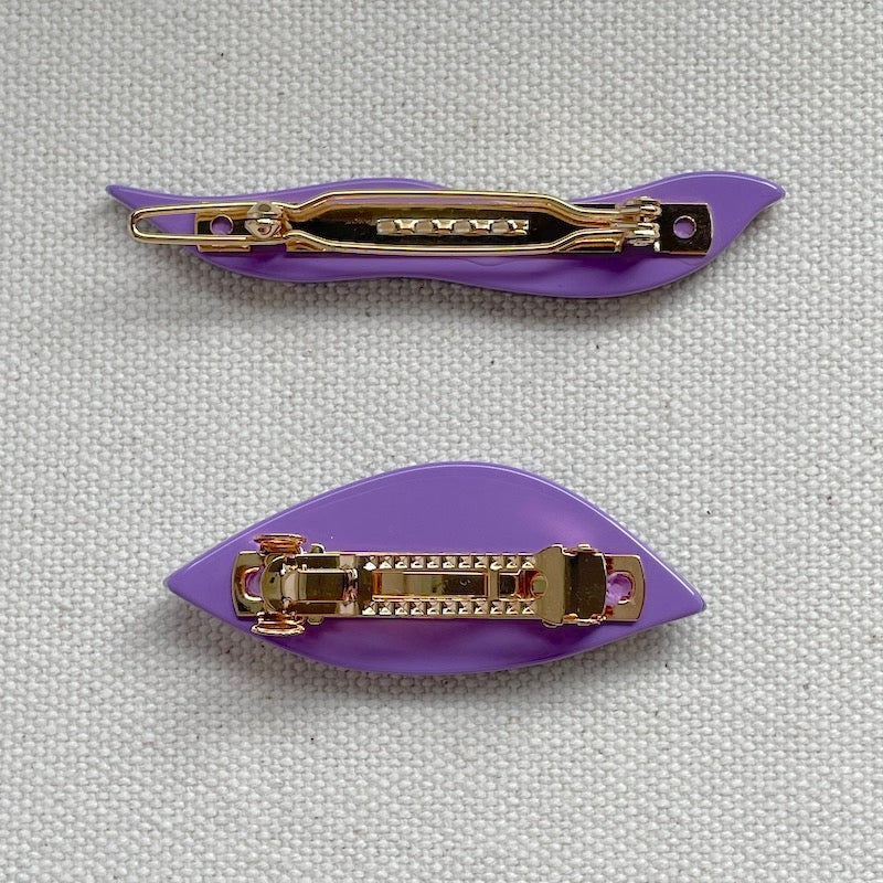 Hair clip “Wind” / Barrette “Leaf” (set) 4