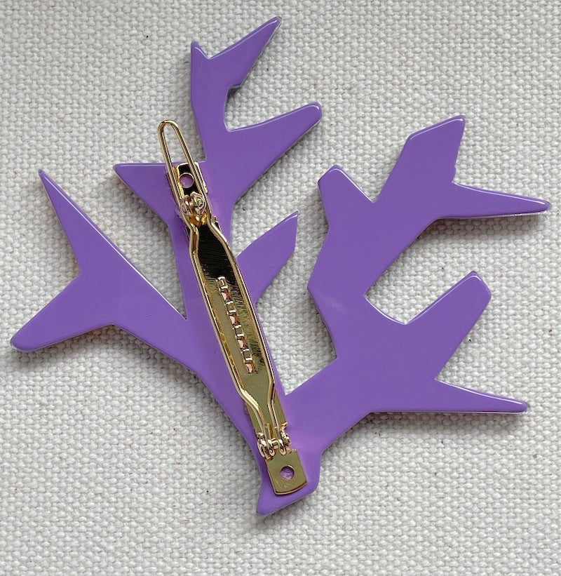 ヘアクリップ「サンゴ」4