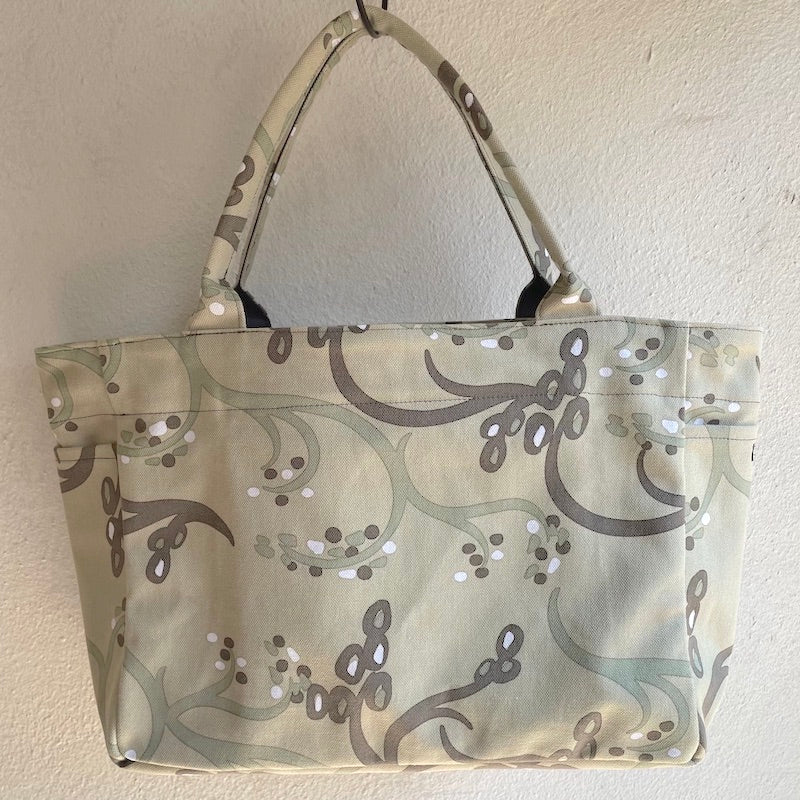 Tote (M, with side pockets) "Rice" eye! _Rice field pattern