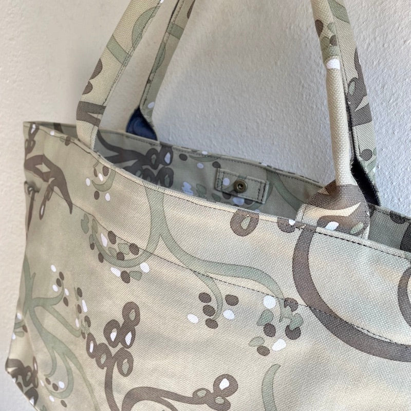 Tote (M, with side pockets) "Rice" eye! _Rice field pattern