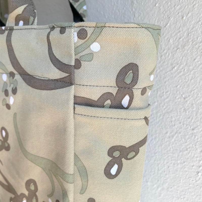 Tote (M, with side pockets) "Rice" eye! _Rice field pattern