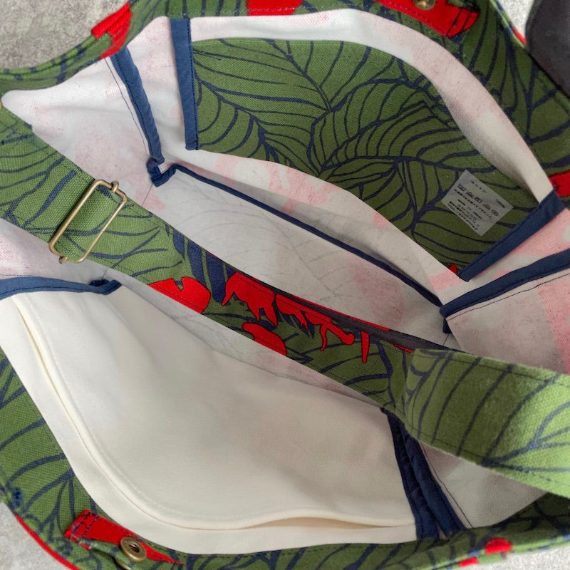 ショルダートート 「カンナ」希望_レッド