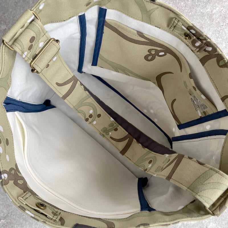 LAST1 ショルダートート 「イネ」アイタイネ!_田んぼ柄