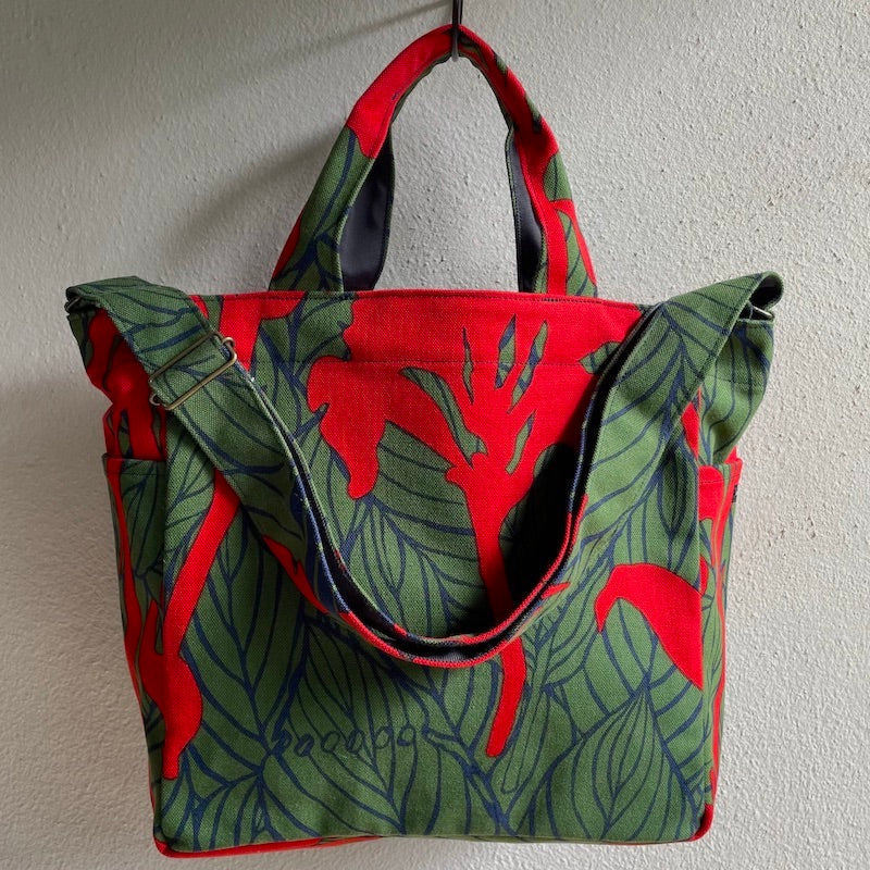 ショルダートート 「カンナ」希望_レッド