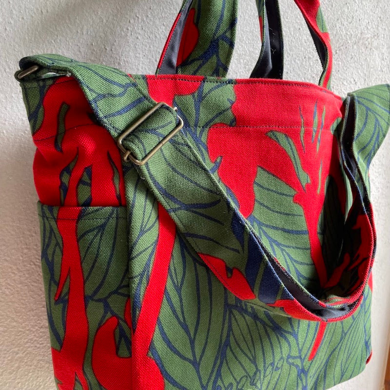 ショルダートート 「カンナ」希望_レッド