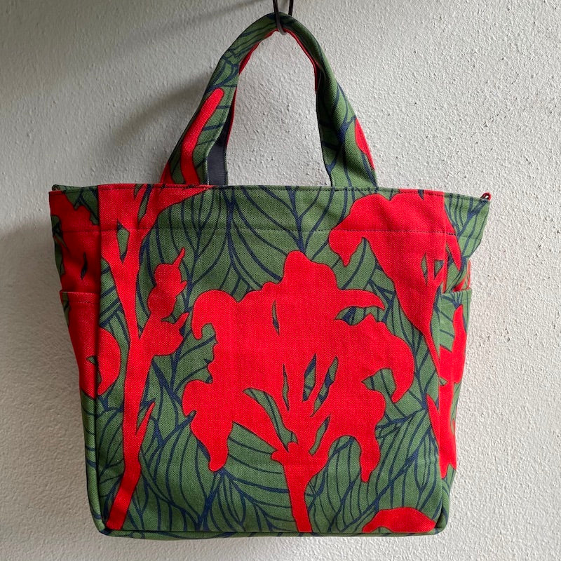 ショルダートート 「カンナ」希望_レッド