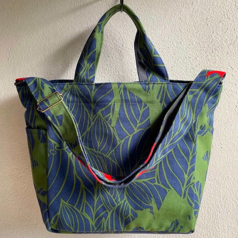 Backordered Shoulder Tote "Kanna" Green