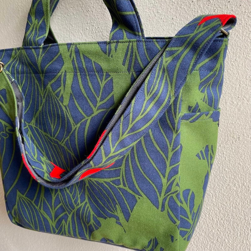 Backordered Shoulder Tote "Kanna" Green