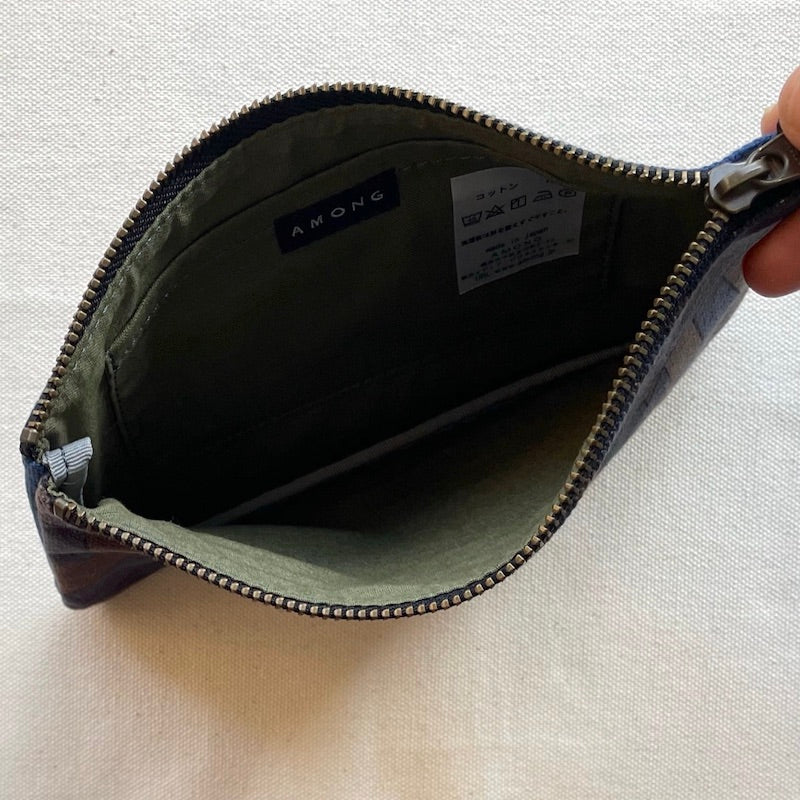 ポーチ 「ミチ」本音でいこう 幾何学柄_1