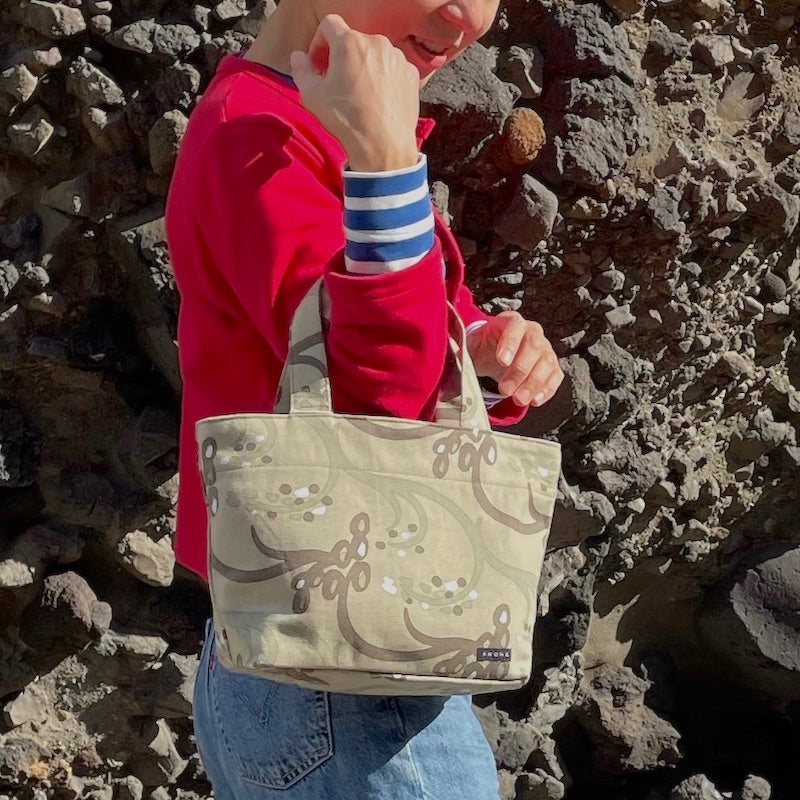 LAST1 トート (S)「イネ」アイタイネ!_田んぼ柄