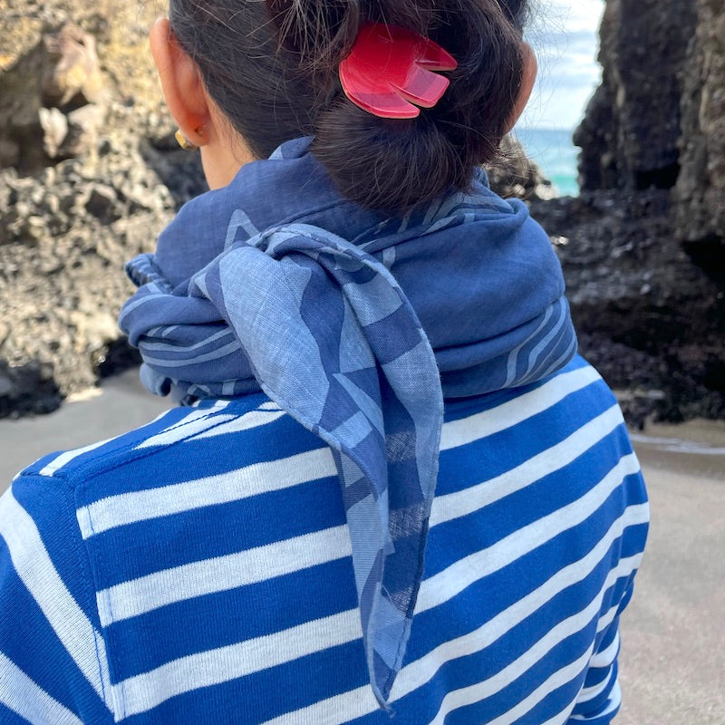 LAST1スカーフ「ミチ」落ち着こう(コットン100%)