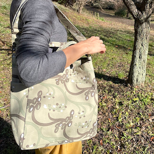 Shoulder tote “Ine” Aitaine! _Rice field pattern