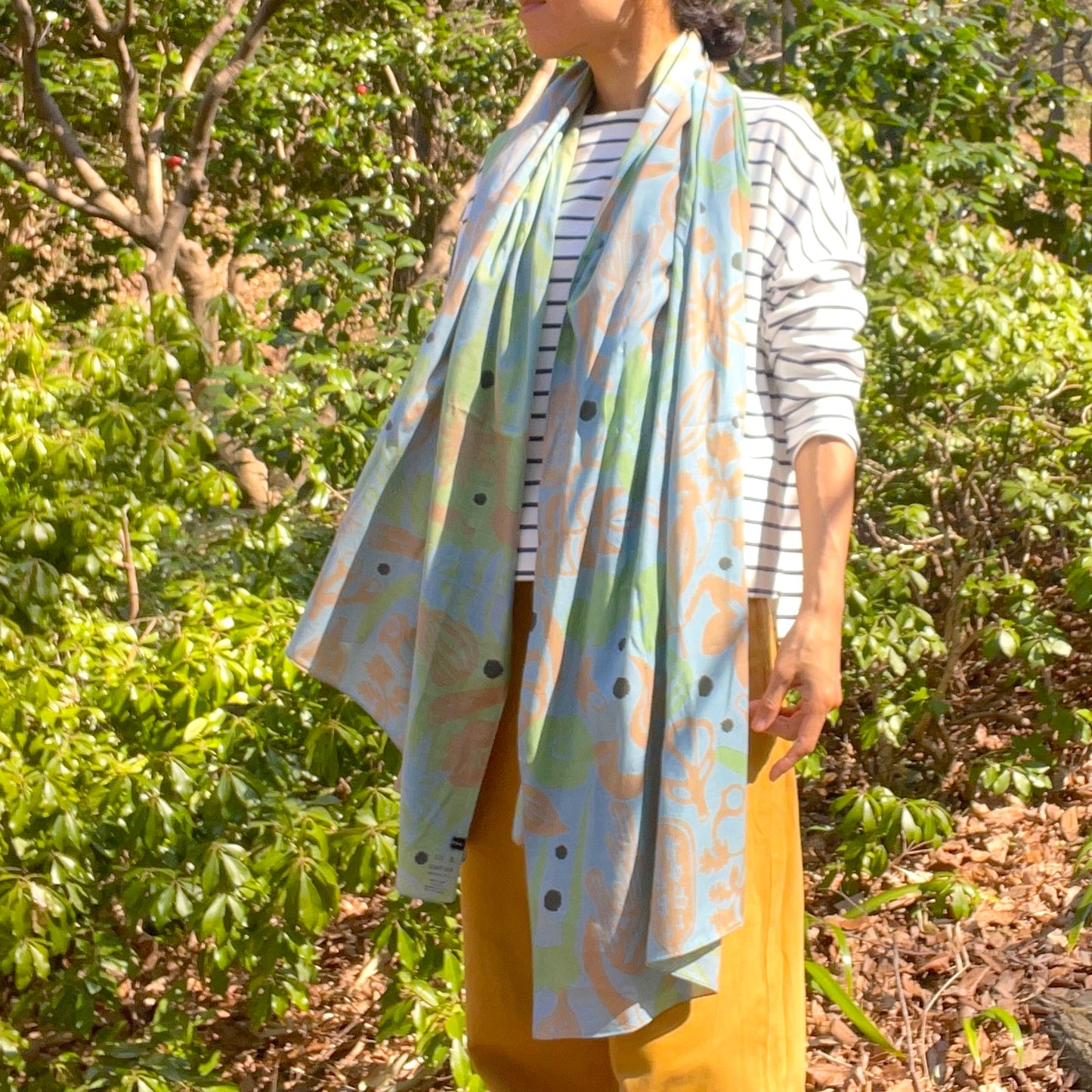 ストール「スパイス」アレンジ(コットン75%レーヨン25%)