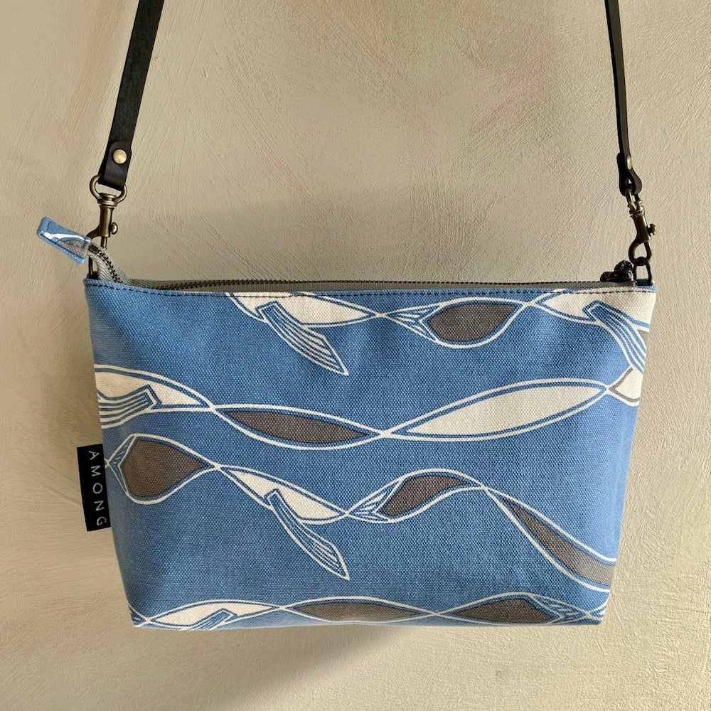 ミニショルダー 「水を得た魚」Swim! ブルーベース