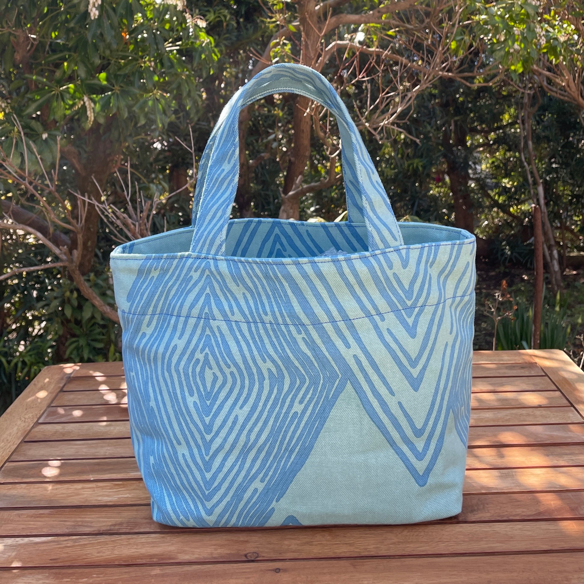 AMONG Sトート Sサイズ ミチ 育てよう 菱柄 ヒシガラ 日本製 綿コットン100% トートバッグ 道 未知 日本の言葉遊び