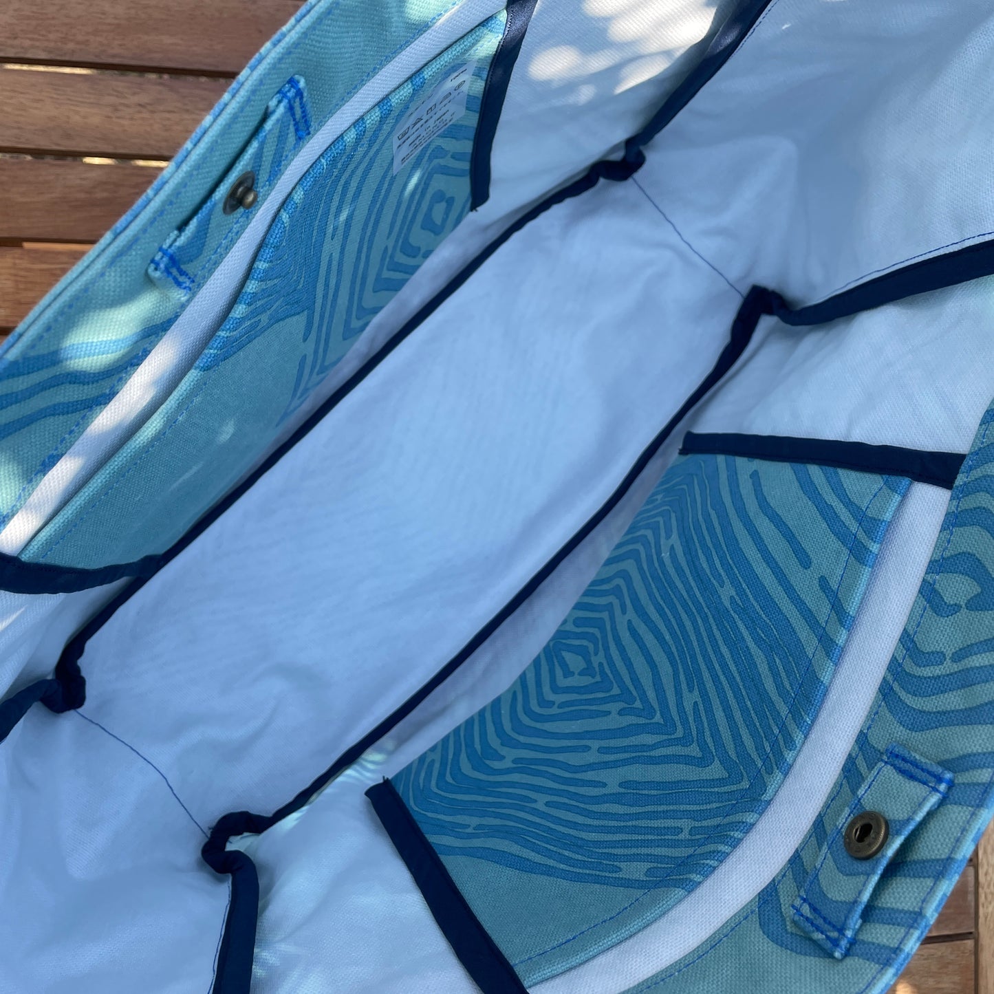 AMONG トートバッグ Mサイズ ミチ 育てよう 菱柄 ひし柄 日本製 綿 コットン 100％  大容量 通勤 通学  道 未知 日本の言葉遊び