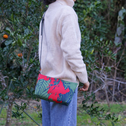 ミニショルダー 「カンナ」希望_レッド&グリーン