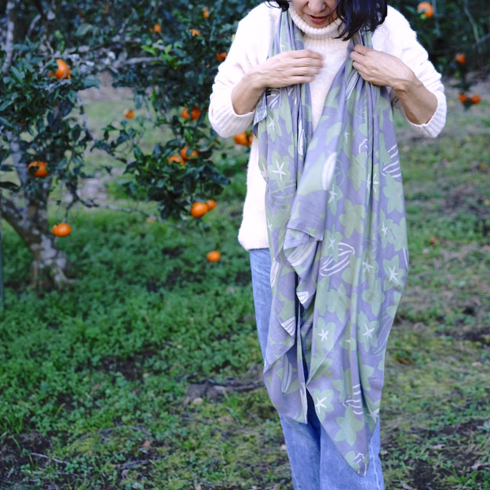 LAST1・ストール「スターフルーツ」ギフト（シルク40％ レーヨン60％）