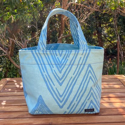 AMONG Sトート Sサイズ ミチ 育てよう 菱柄 ヒシガラ 日本製 綿コットン100% トートバッグ 道 未知 日本の言葉遊び