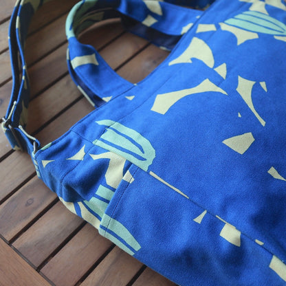 Shoulder tote "Starfruit" gift_star pattern