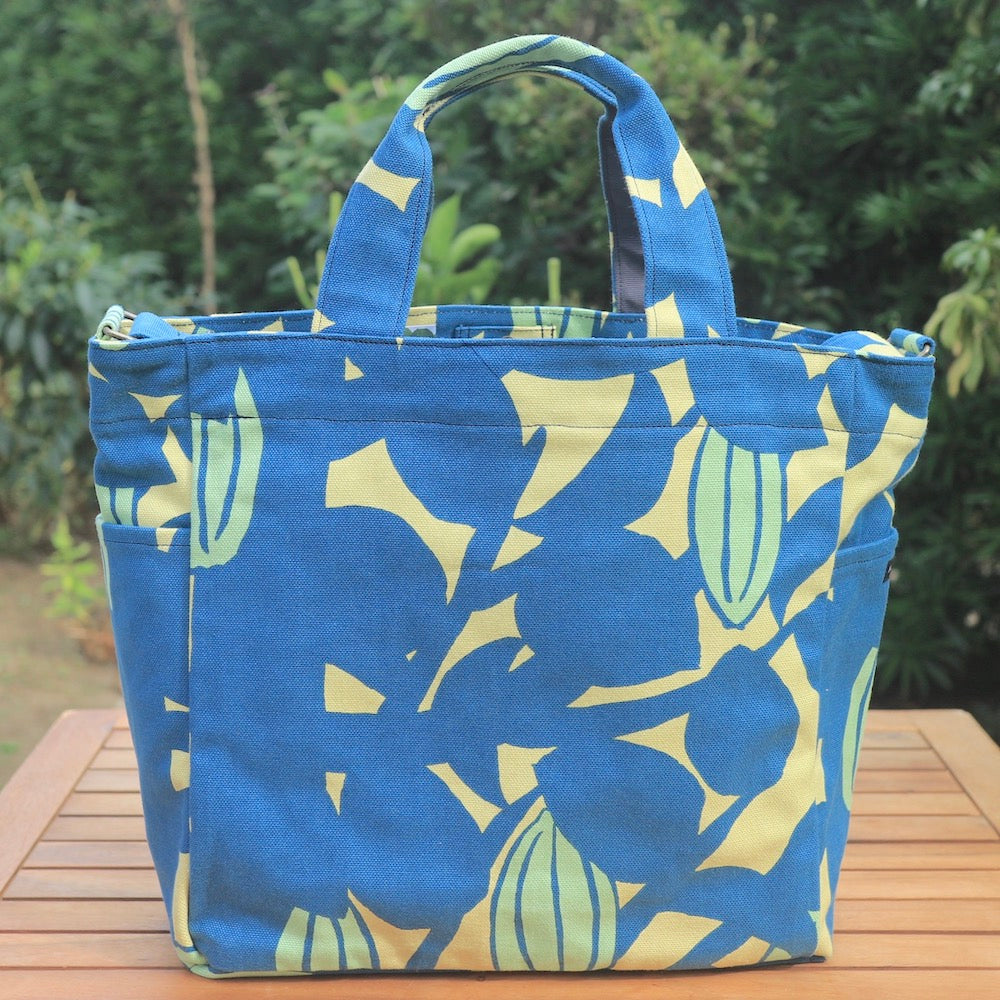 Shoulder tote "Starfruit" gift_star pattern