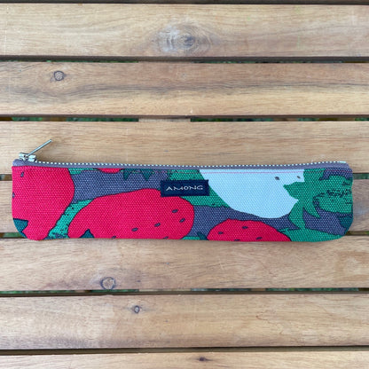 Pen case slim "Peach chestnut three years persimmon eight years" departure 4 