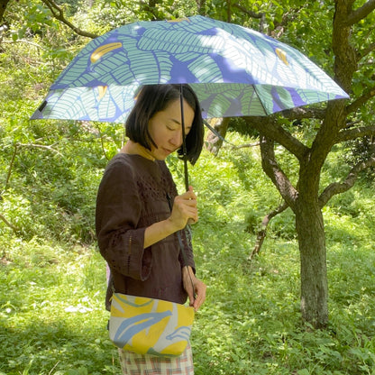 Folding umbrella "Banana" shade of tree_leaves