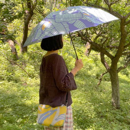 Folding umbrella "Banana" shade of tree_leaves