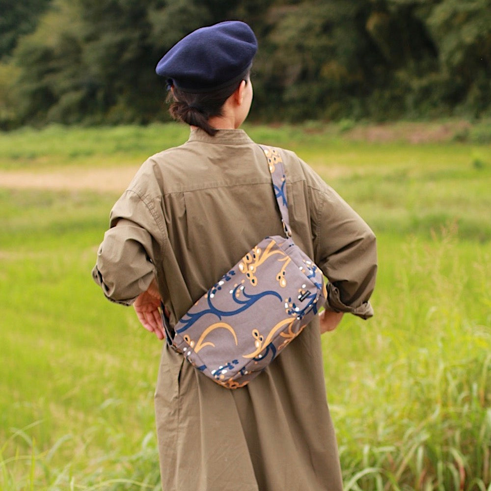 ショルダーバッグ 「イネ」オイシイネ！_田んぼ（ブラウン）