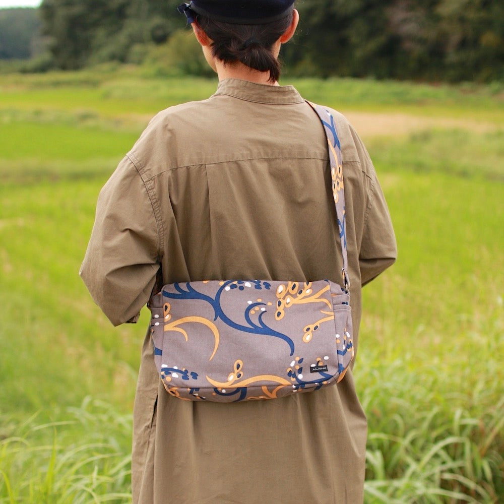 ショルダーバッグ 「イネ」オイシイネ！_田んぼ（ブラウン）