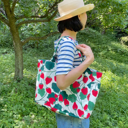 LAST1 Tote (Medium, with side pocket) "Once in a lifetime" begins_Large grain