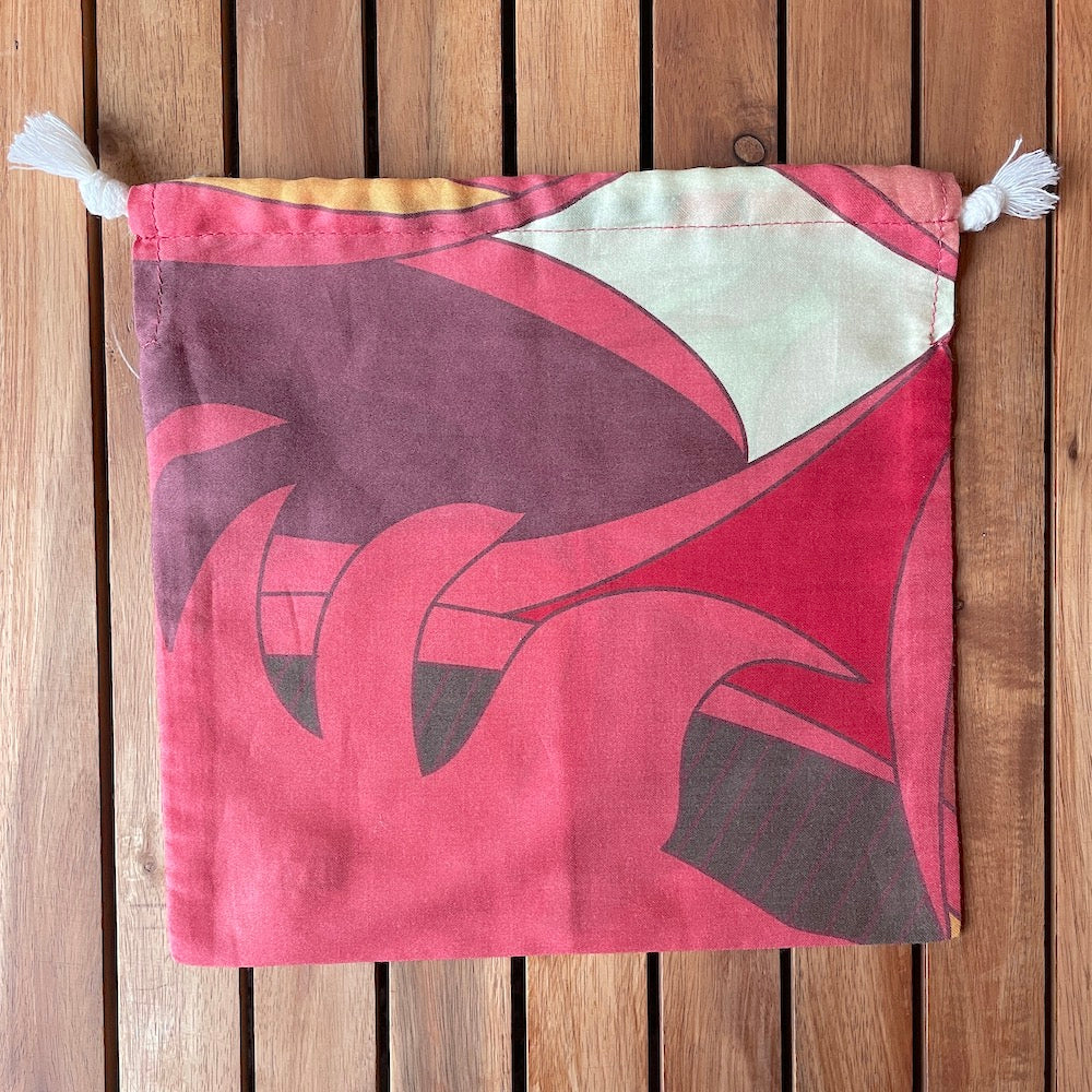 きんちゃく「樹_かえで」&プチスカーフ「カンナ_希望_グリーン」