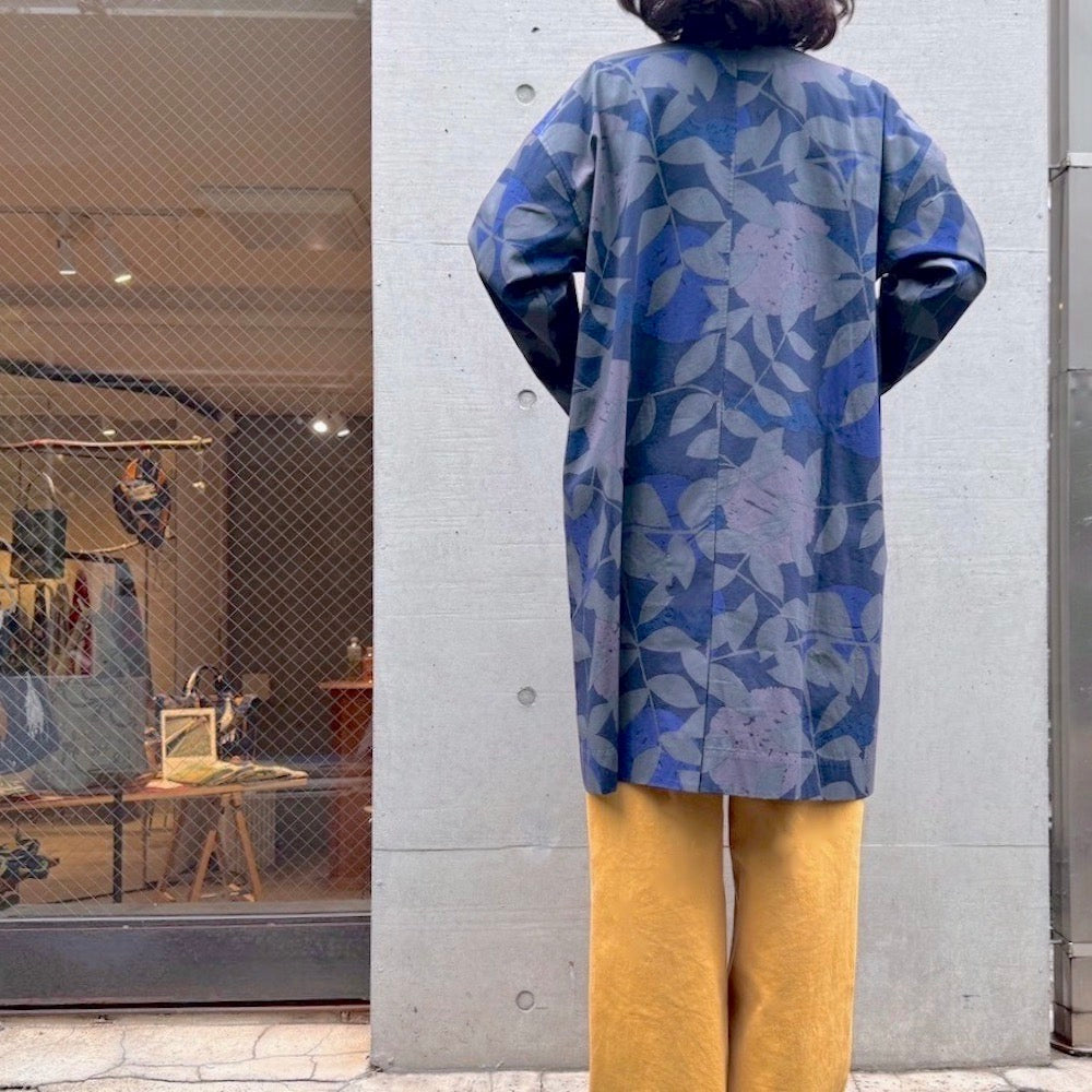 LAST1 ・Atelier coat “Kanna” Hikari (yellow x light gray)