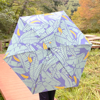 Folding umbrella "Banana" shade of tree_leaves