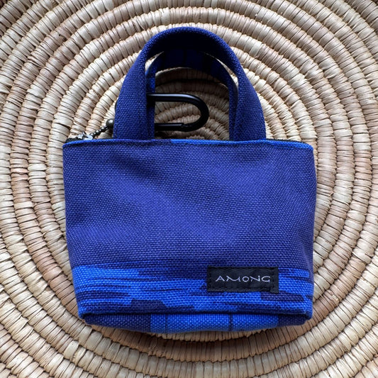 AMONG ミニトートバッグ 太陽と月 月光浴  小型 小さな キャンバスバッグ キーホルダー 小物入れ バックチャーム