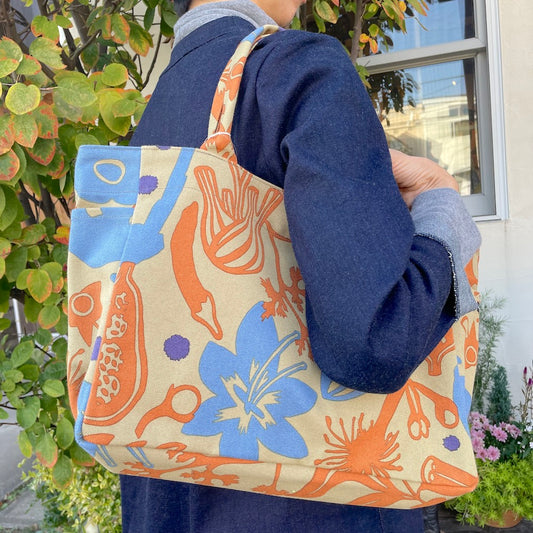 Tote (M, with side pockets) "Spice" Harmony_Camel