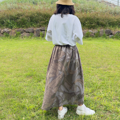 ロングスカート バナナ_大地