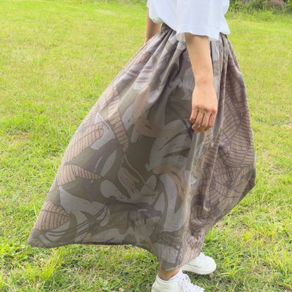 ロングスカート バナナ_大地
