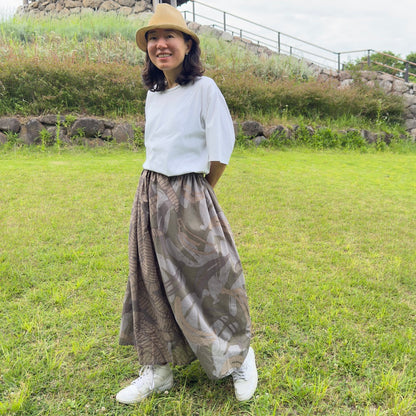 ロングスカート バナナ_大地