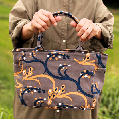 トート（サイドポケットＳ） 「イネ」_オイシイネ！_田んぼ(ブラウン)