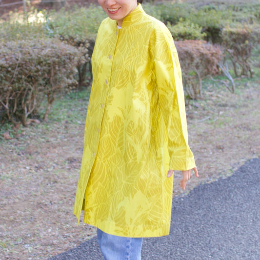 LAST1 ・Atelier coat “Kanna” Hikari (yellow x light gray)