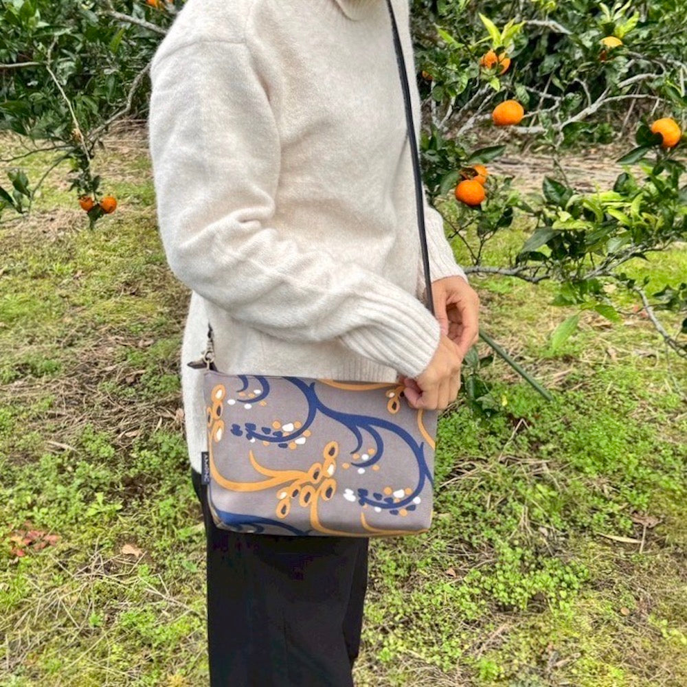 ミニショルダー 「イネ」オイシイネ！_田んぼ（ブラウン）