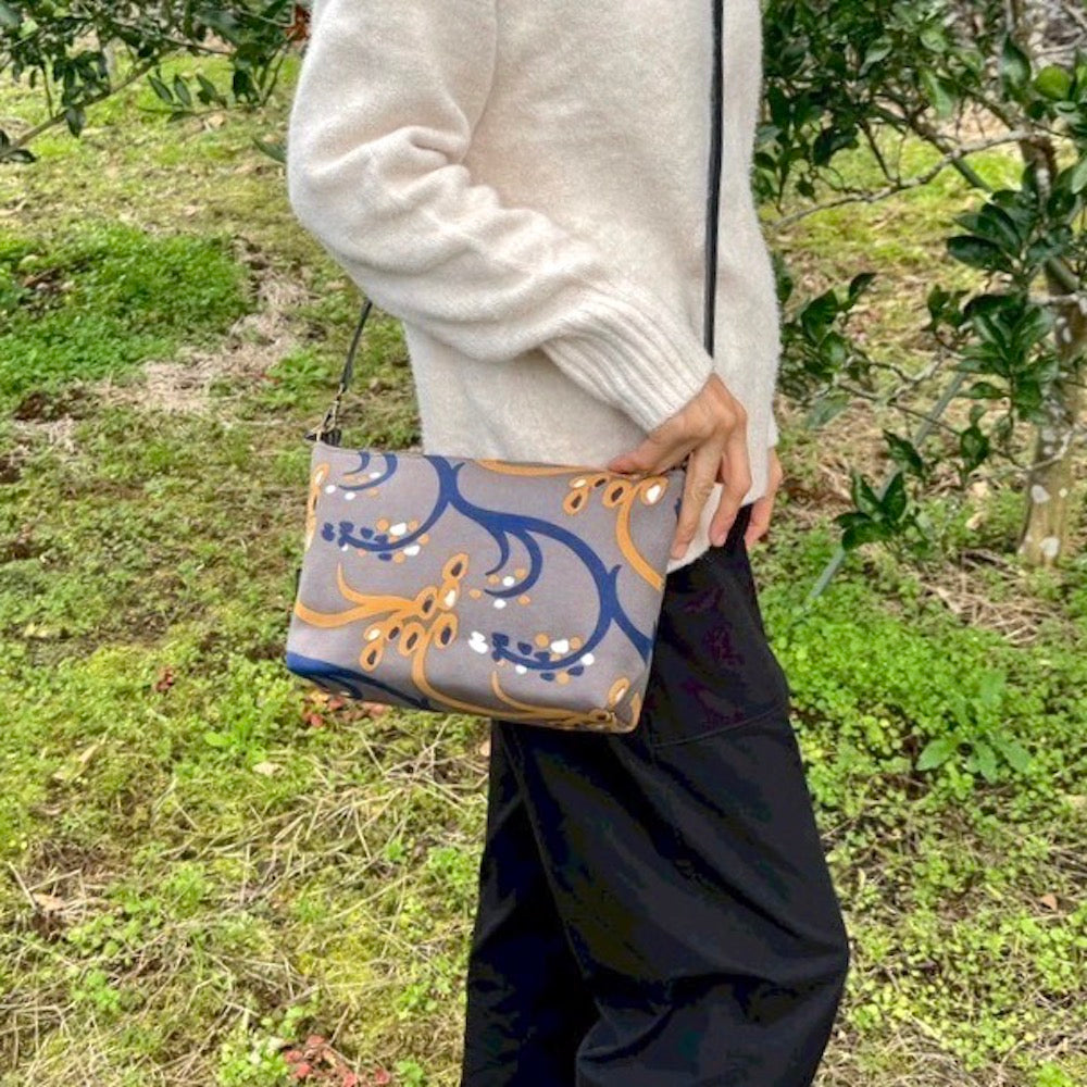 ミニショルダー 「イネ」オイシイネ！_田んぼ（ブラウン）