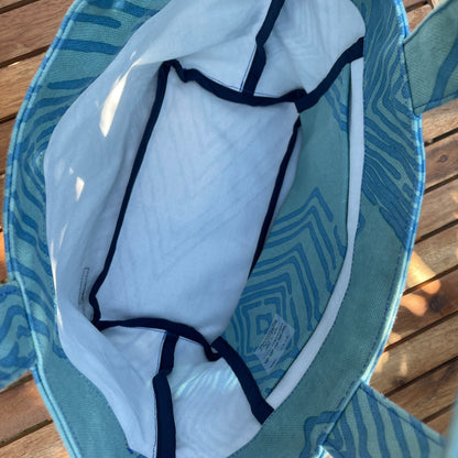 AMONG Sトート Sサイズ ミチ 育てよう 菱柄 ヒシガラ 日本製 綿コットン100% トートバッグ 道 未知 日本の言葉遊び