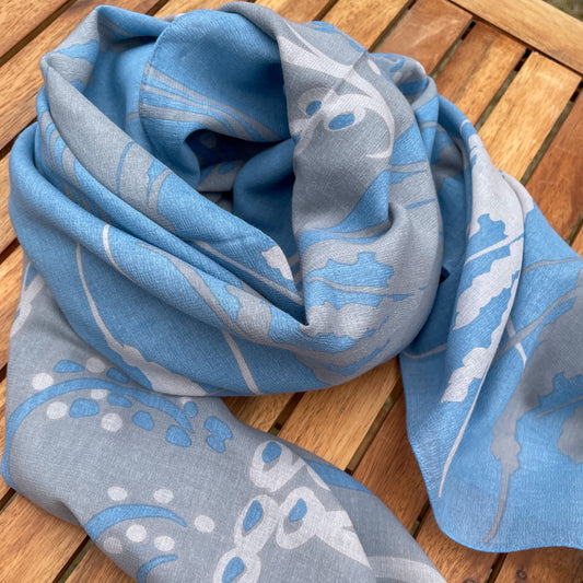 Scarf "Tenki" Bright (100% cotton chiffon)