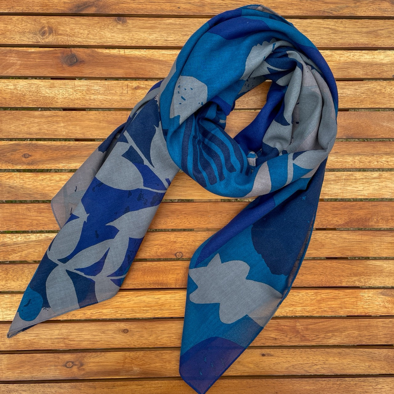 Scarf "Tenki" Bright (100% cotton chiffon)