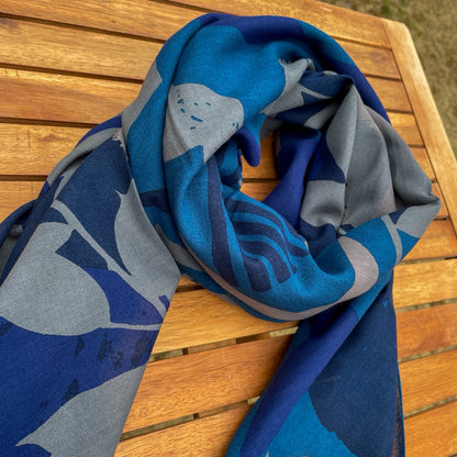 Scarf "Tenki" Bright (100% cotton chiffon)