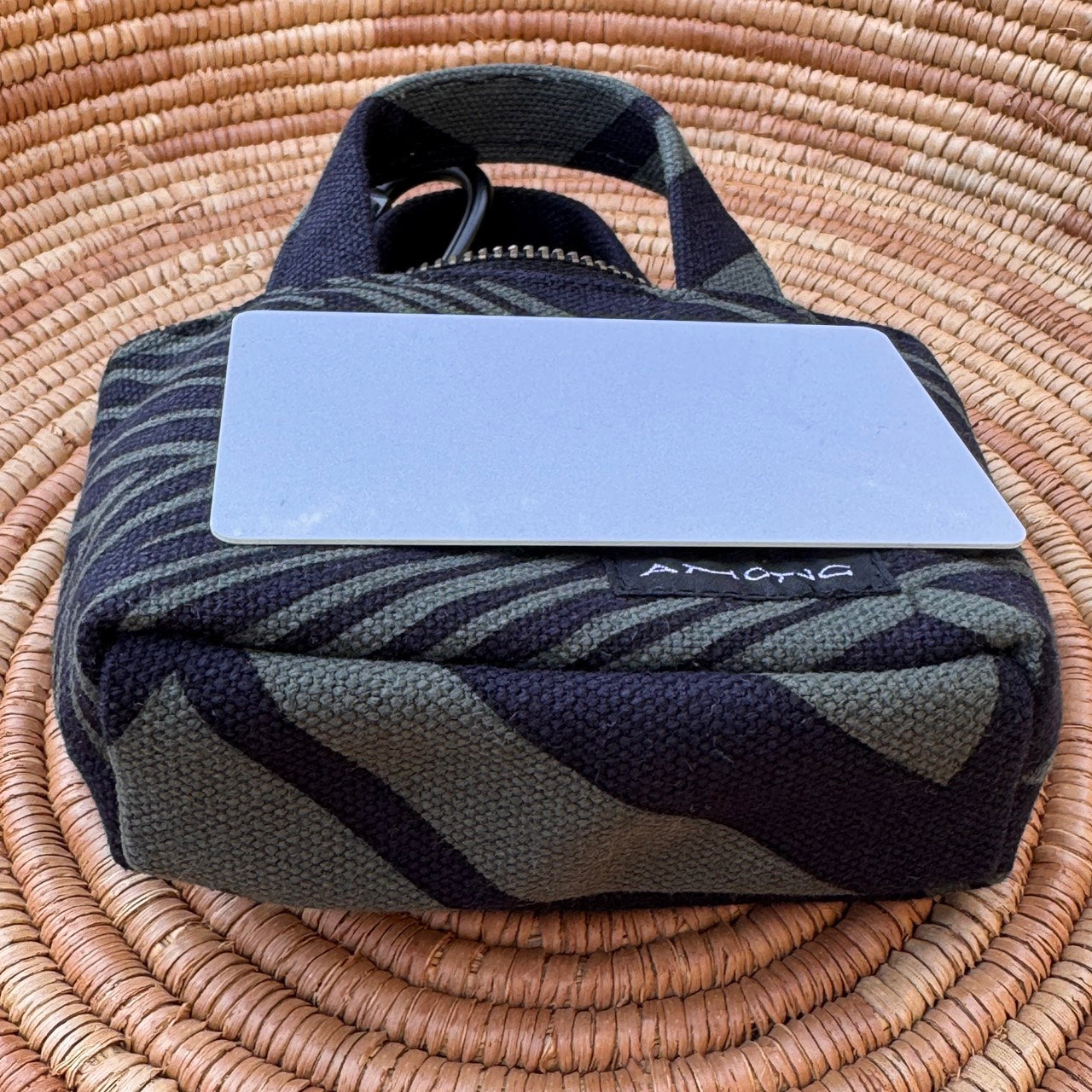 AMONG ミニトートバッグ ミチ 決めてみよう 小型 小さな キャンバスバッグ キーホルダー 小物入れ