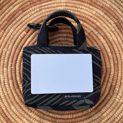 AMONG ミニトートバッグ ミチ 決めてみよう 小型 小さな キャンバスバッグ キーホルダー 小物入れ　バックチャーム