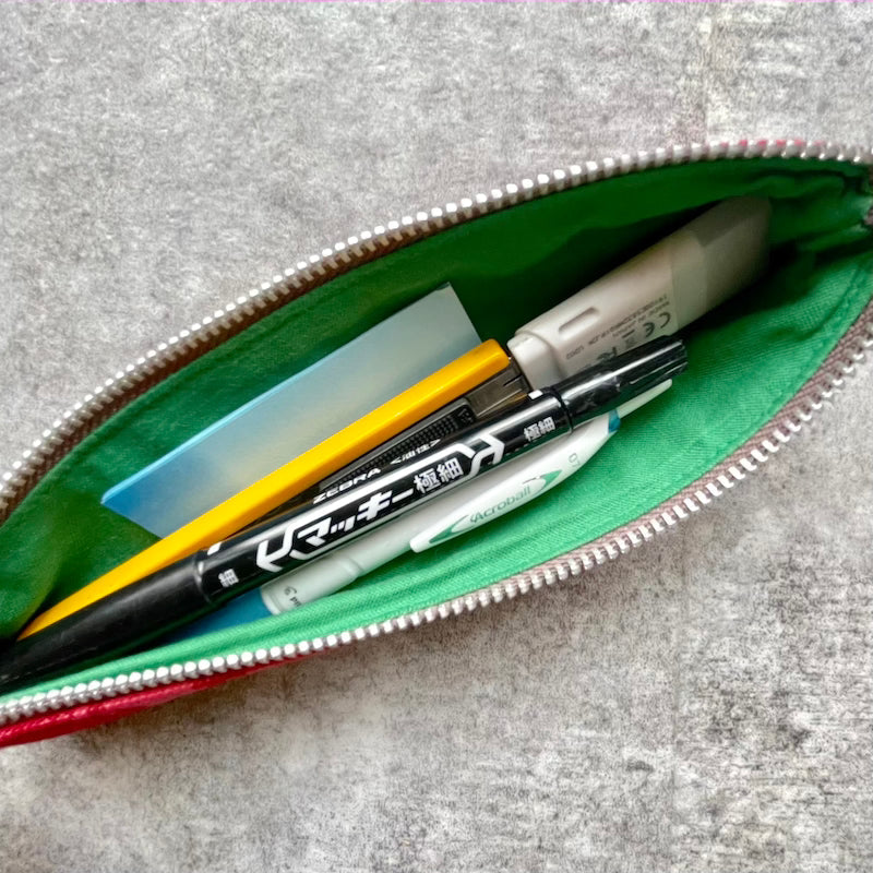 Pen case slim “Michi” Let’s look around_1 